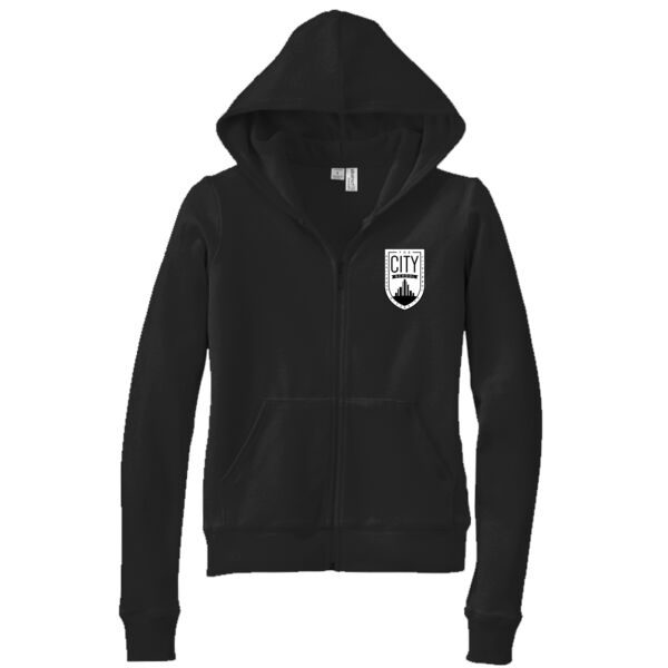 City Girls Volleyball (front & back) - Essential Fleece Full Zip Hooded Sweatshirt Thumbnail